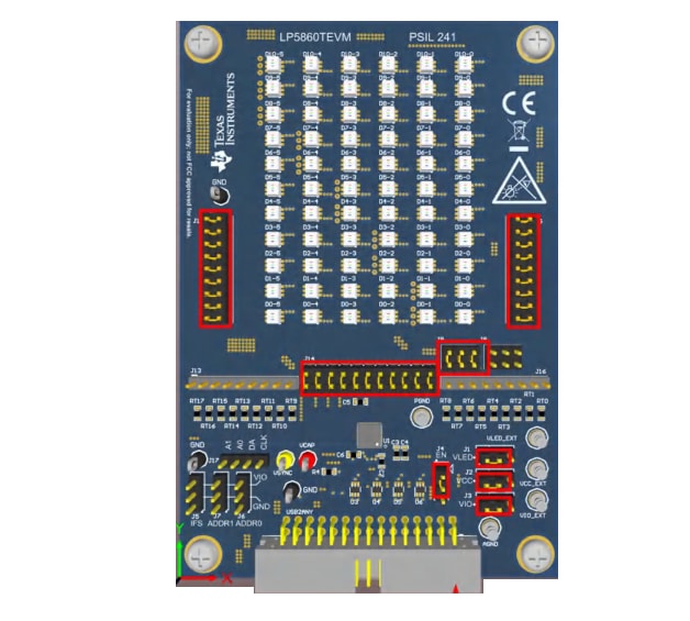 Circuit de localisation - Texas Instruments Module d'évaluation LP5860TEVM